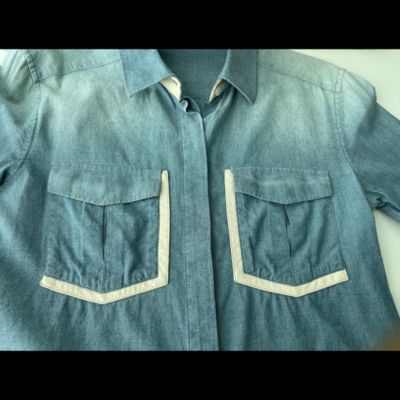 IRO Hamie Denim with Lamb Leather Trim - Picture 4 of 7